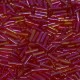  Abalorios Miyuki bugles 6mm - Transparent red ab BGL2-254